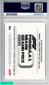 2022 TOPPS FORMULA 1 MIAMI GRAND PRIX MCLAREN F1 TEAM PSA 10 GEM MT 64594277