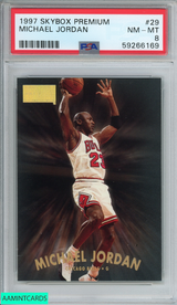 1997 SKYBOX PREMIUM MICHAEL JORDAN #29 CHICAGO BULLS HOF PSA 8 NM-MT 59266169