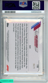2021 TOPPS CHROME F1 KIMI RAIKKONEN #110 ORANGE WAVE REF 6 OF 25 PSA 9 MINT 64594259