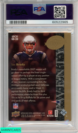 2008 UPPER DECK TOM BRADY #UD-20 20TH ANNIVERSARY NEW ENGLAND PATRIOTS PSA 8 60522965