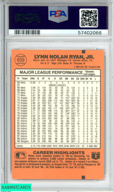 1990 DONRUSS NOLAN RYAN #665 KING OF KINGS-#659 BACK RANGERS HOF PSA 8 NM-MT 57402066