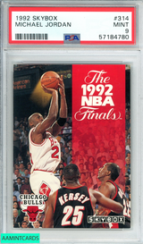1992 SKYBOX MICHAEL JORDAN #314 CHICAGO BULLS HOF! PSA 9 MINT 57184780