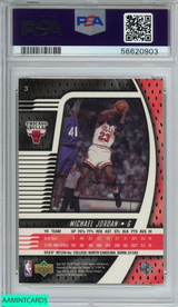 1998 UPPER DECK IONIX MICHAEL JORDAN #3 CHICAGO BULLS HOF PSA 9 MINT 56620903