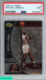 1998 UPPER DECK IONIX MICHAEL JORDAN #3 CHICAGO BULLS HOF PSA 9 MINT 56620897