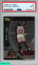 1998 UPPER DECK IONIX MICHAEL JORDAN #2 CHICAGO BULLS HOF PSA 9 MINT 56620872