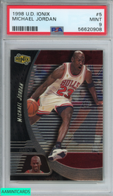 1998 UPPER DECK IONIX MICHAEL JORDAN #5 CHICAGO BULLS HOF PSA 9 MINT 56620908