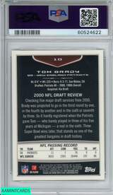 2009 BOWMAN CHROME TOM BRADY #10 NEW ENGLAND PATRIOTS PSA 9 MINT 60524622