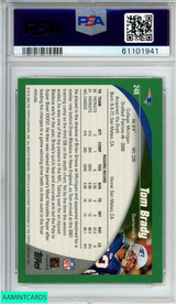 2002 TOPPS TOM BRADY #248 NEW ENGLAND PATRIOTS PSA 9 MINT 61101941