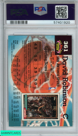 1992 STADIUM CLUB DAVID ROBINSON #361 MEMBERS ONLY SAN ANTONIO SPURS PSA 9 MINT 57401920