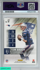 2014 PANINI CONTENDERS TOM BRADY #67 NEW ENGLAND PATRIOTS PSA 9 MINT 60524766