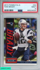 2013 PANINI ROOKIES AND STARS TOM BRADY #59 NEW ENGLAND PATRIOTS PSA 9 MINT 60524639