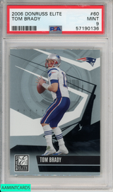 2006 DONRUSS ELITE TOM BRADY #60 NEW ENGLAND PATRIOTS PSA 9 MINT 57190136