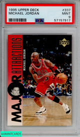 1995 UPPER DECK MICHAEL JORDAN #337 CHICAGO BULLS HOF PSA 9 MINT 57157917