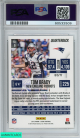 2015 PANINI SCORE TOM BRADY #6 NEW ENGLAND PATRIOTS PSA 9 MINT 60532509