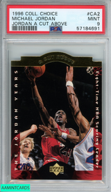 1996 COLLECTORS CHOICE MICHAEL JORDAN #CA2 JORDAN A CUT ABOVE PSA 9 MINT 57184691