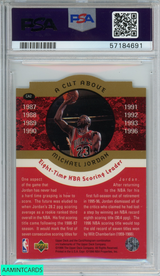 1996 COLLECTORS CHOICE MICHAEL JORDAN #CA2 JORDAN A CUT ABOVE PSA 9 MINT 57184691