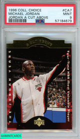 1996 COLLECTORS CHOICE MICHAEL JORDAN #CA7 JORDAN A CUT ABOVE PSA 9 MINT 57184679