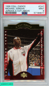 1996 COLLECTORS CHOICE MICHAEL JORDAN #CA7 JORDAN A CUT ABOVE PSA 9 MINT 57184677