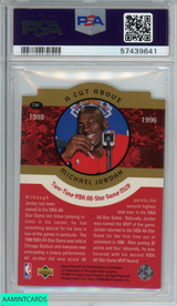 1996 COLLECTORS CHOICE MICHAEL JORDAN #CA6 JORDAN A CUT ABOVE PSA 9 MINT 57439641