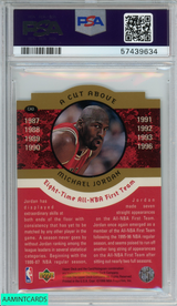 1996 COLLECTORS CHOICE MICHAEL JORDAN #CA3 JORDAN A CUT ABOVE PSA 9 MINT 57439634