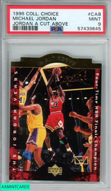 1996 COLLECTORS CHOICE MICHAEL JORDAN #CA8 JORDAN A CUT ABOVE PSA 9 MINT 57439645