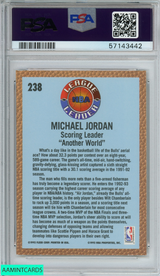 1992 FLEER MICHAEL JORDAN #238 CHICAGO BULLS HOF PSA 9 MINT 57143442