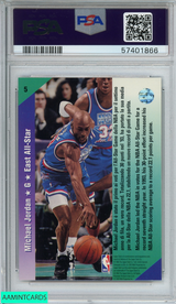 1992 UPPER DECK INTERNATIONAL MICHAEL JORDAN #5 ITALIAN CHICAGO BULLS PSA 9 MINT 57401866