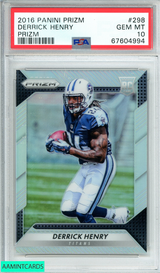 2016 PANINI PRIZM DERRICK HENRY #298 PRIZM ROOKIE RC PSA 10 GEM MT 67604994