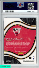 2020 PANINI SELECT PATRICK WILLIAMS #297 RED WHITE ORANGE SHIMMER ROOKIE PSA 10 67350171