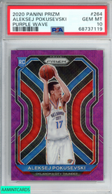 2020 PANINI PRIZM ALEKSEJ POKUSEVSKI #264 PURPLE WAVE ROOKIE RC PSA 10 GEM MT 68737119