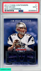 2014 PANINI CONTENDERS MVP CONTENDERS TOM BRADY #1 PATRIOTS PSA 9 MINT 60688840