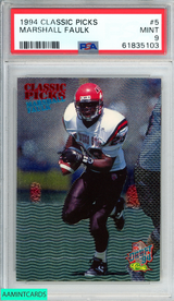 1994 CLASSIC PICKS MARSHALL FAULK #5 ROOKIE RC INDIANAPOLIS COLTS HOF PSA 9 MINT 61835103