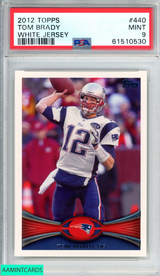 2012 TOPPS TOM BRADY #440 WHITE JERSEY NEW ENGLAND PATRIOTS PSA 9 MINT 61510530