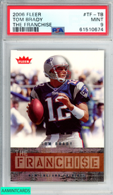 2006 FLEER THE FRANCHISE TOM BRADY #TF-TB NEW ENGLAND PATRIOTS PSA 9 MINT 61510674