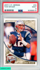 2009 UPPER DECK HEROES TOM BRADY #69 NEW ENGLAND PATRIOTS PSA 9 MINT 60688918