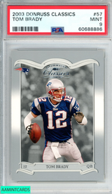 2003 DONRUSS CLASSICS TOM BRADY #57 NEW ENGLAND PATRIOTS PSA 9 MINT 60688886