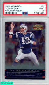 2007 DONRUSS GRIDIRON GEAR TOM BRADY #57 NEW ENGLAND PATRIOTS PSA 9 MINT 60688894