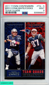 2017 PANINI CONTENDERS TEAM QUADS BRADY GRONK WHITE COOKS #TQ-5 PSA 9 MINT 60688893