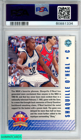 1992 UPPER DECK SHAQUILLE ONEAL #474 ROOKIE RC ORLANDO MAGIC HOF PSA 9 MINT 60881334