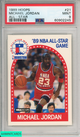 1989 HOOPS MICHAEL JORDAN #21 ALL-STAR HOF BULLS PSA 9 MINT 60902245
