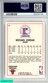 1989 HOOPS MICHAEL JORDAN #21 ALL-STAR CHICAGO BULLS HOF PSA 9 MINT 70230735