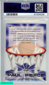 1998 PRESS PASS NET BURNERS PAUL PIERCE #NB5 ROOKIE RC BOSTON CELTICS PSA 9 MINT 61534236