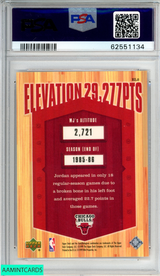 1999 UD ATHLETE OF CENTURY ELEVATION 29227 POINTS MICHAEL JORDAN #EL2 PSA 9 62551134