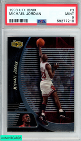 1998 UPPER DECK IONIX MICHAEL JORDAN #3 CHICAGO BULLS HOF PSA 9 MINT 59277218