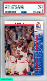 1993 UPPER DECK MICHAEL JORDAN #201 CHICAGO BULLS HOF PSA 9 MINT 60881223