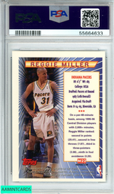 1996 TOPPS MYSTERY FINEST REGGIE MILLER #M22 BORDERLESS REFRACTOR PSA 8 NM-MT 55664633