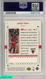 1998 SP AUTHENTIC MICHAEL JORDAN #1 CHICAGO BULLS HOF PSA 9 MINT 60874705