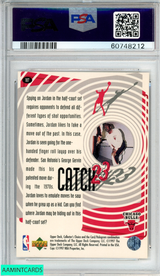 1997 COLLECTORS CHOICE MICHAEL JORDAN #187 CATCH 23-FINGER ROLL PSA 9 MINT 60748212