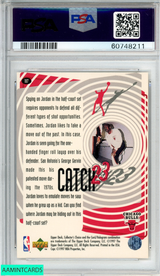 1997 COLLECTORS CHOICE MICHAEL JORDAN #187 CATCH 23-FINGER ROLL PSA 9 MINT 60748211