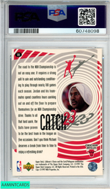 1997 COLLECTORS CHOICE MICHAEL JORDAN #189 CATCH 23-CHAMPION DRIVE PSA 9 MINT 60748098